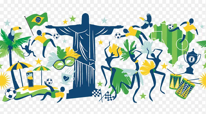 巴西里约奥运会装饰元素