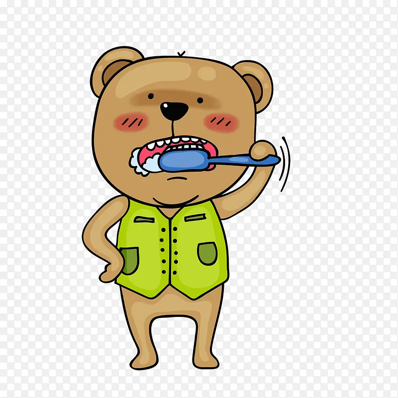 刷牙小熊