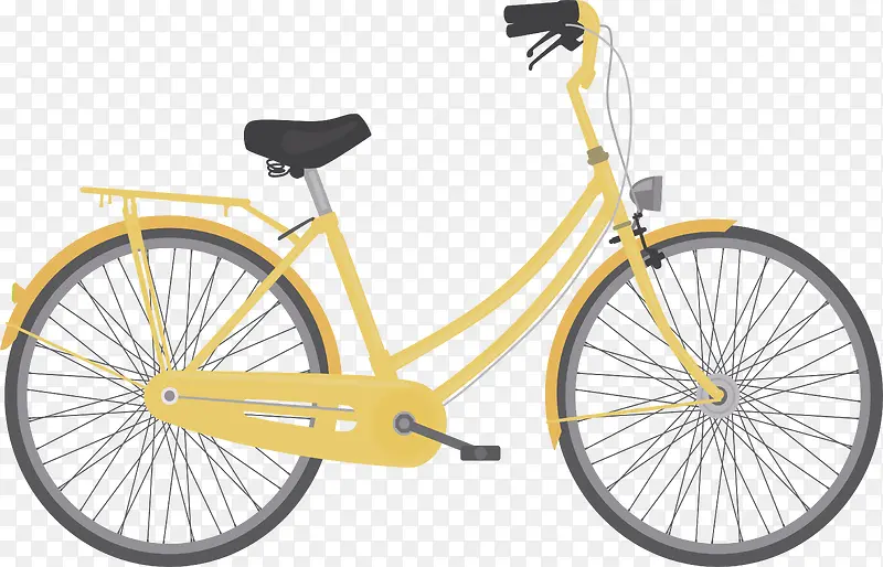 黄色女士单车