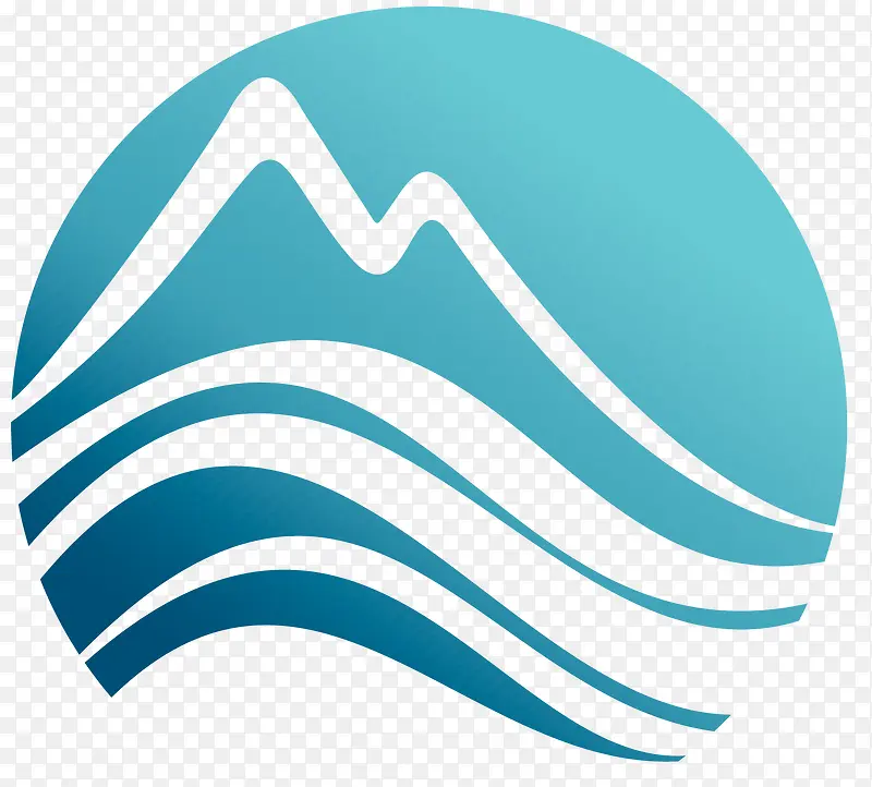 山脉logo矢量素材图
