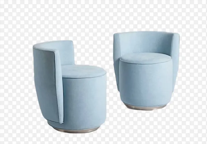 蓝色的茶杯椅