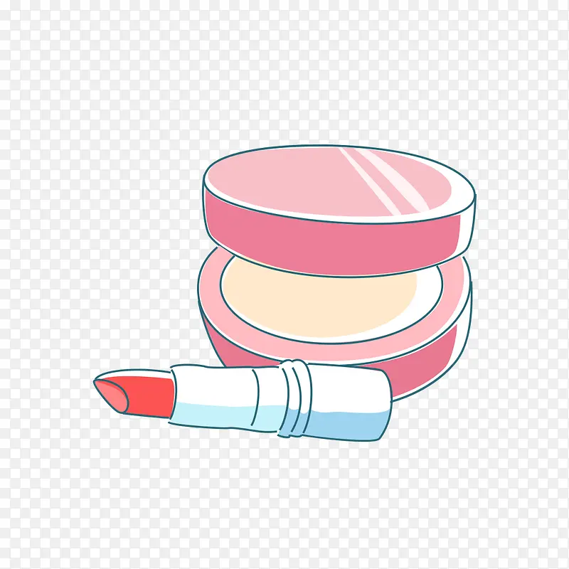 手绘口红护肤品