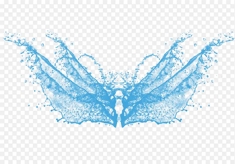 蓝色水翅膀