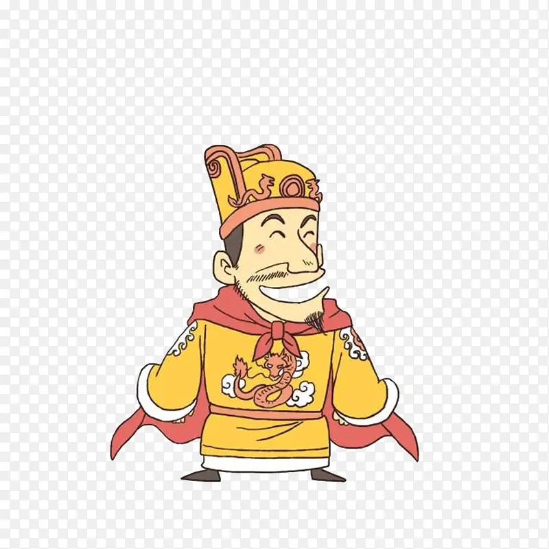 卡通手绘古代皇帝