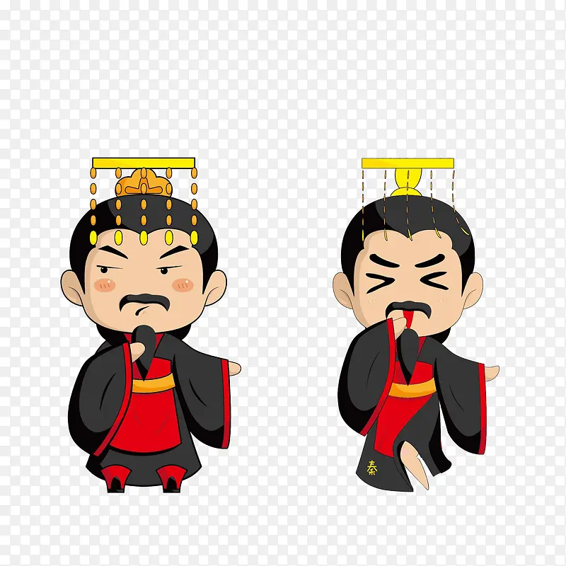 卡通搞怪性感的古代皇帝