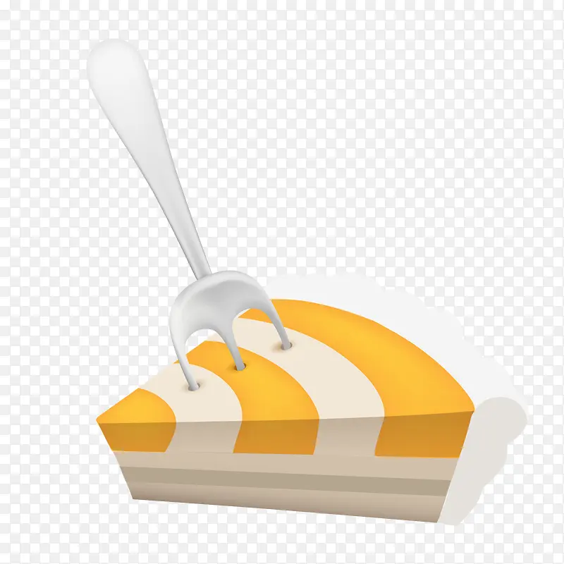 三角蛋糕食物设计矢量图