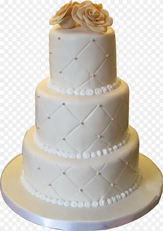 圆形多层婚礼蛋糕