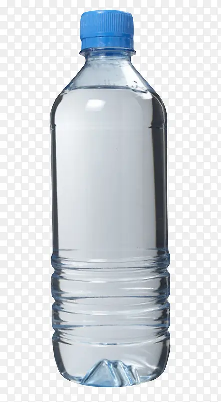 透明解渴蓝色盖子塑料瓶饮用水实