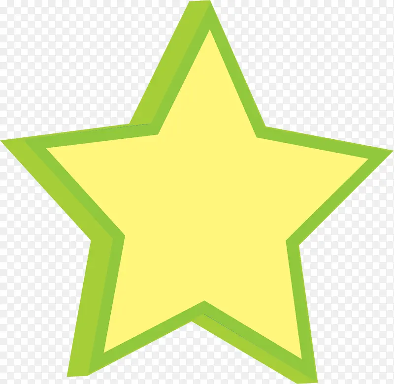 绿色五角星