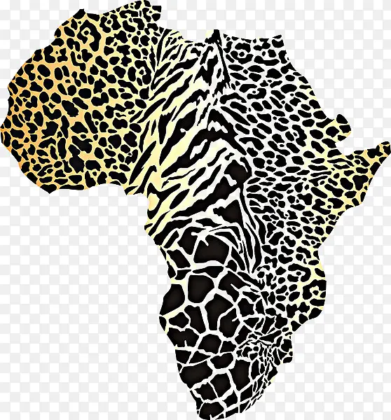 非洲豹纹地图纹理