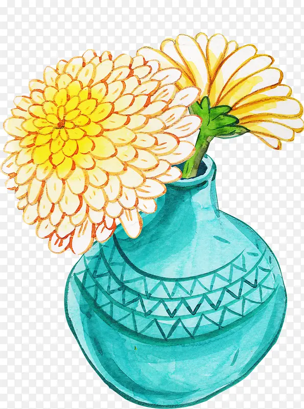 菊花花瓶