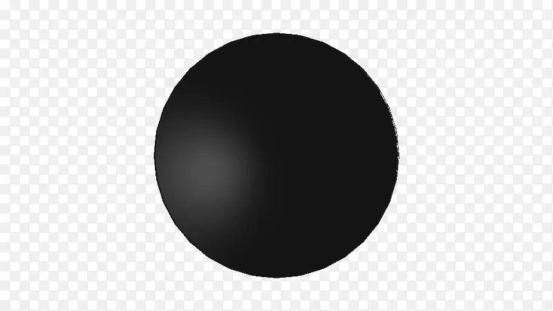 黑色的圆形球