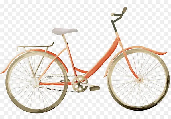 粉色的自行车