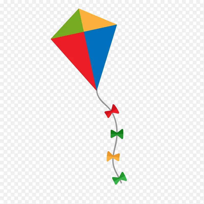 彩色的风筝设计矢量图