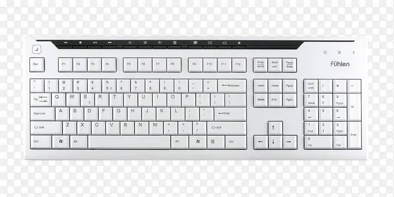 白色键盘素材图片