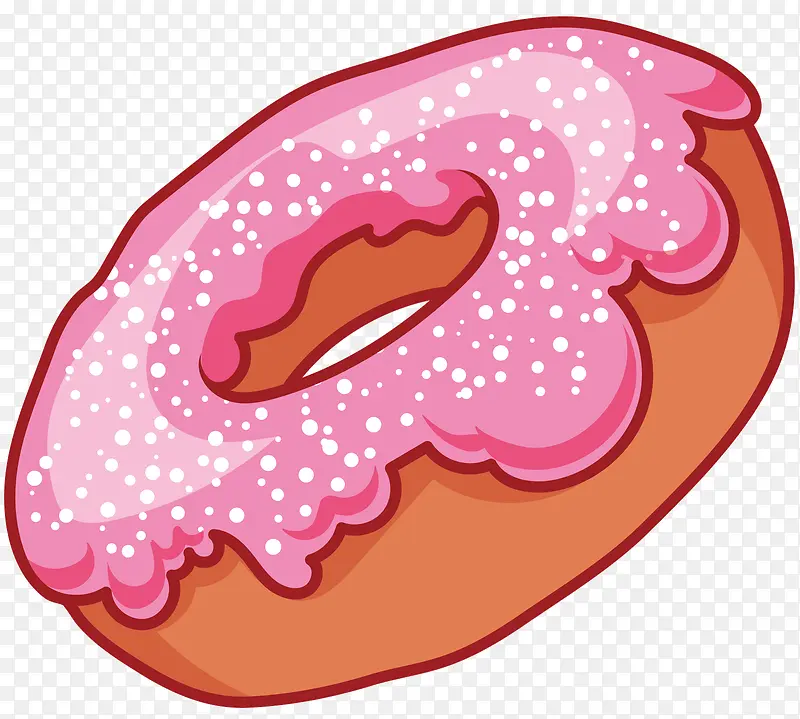 粉色的甜甜圈