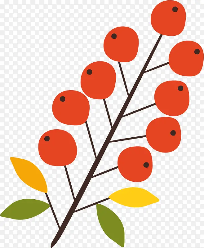 卡通植物红果果图