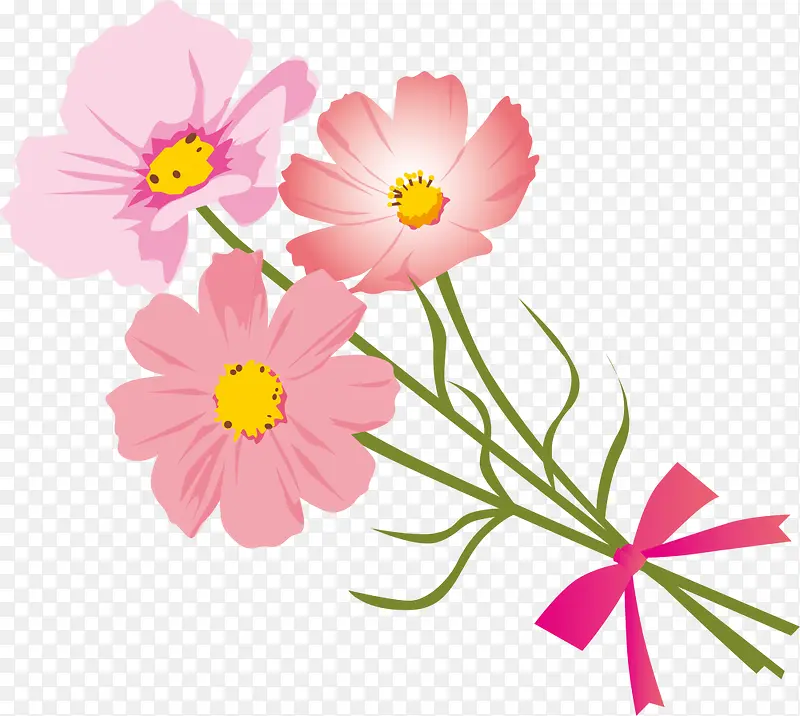 粉色美丽母亲节花枝