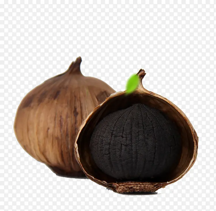 美味独头黑蒜PNG