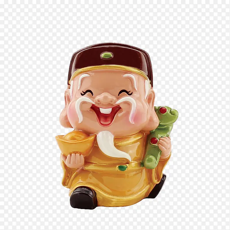 q版土地公金元宝