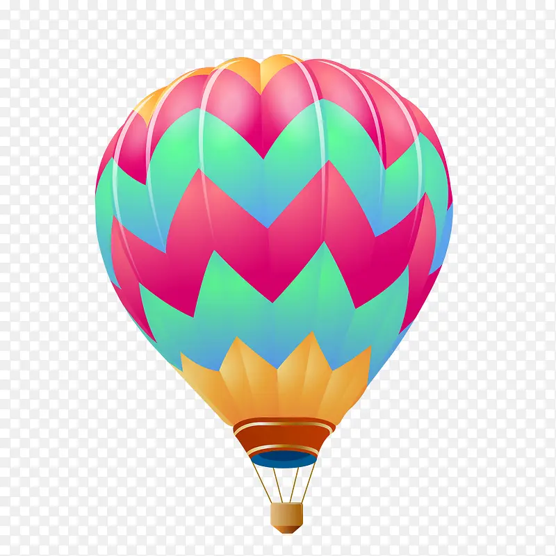矢量彩色创意热气球