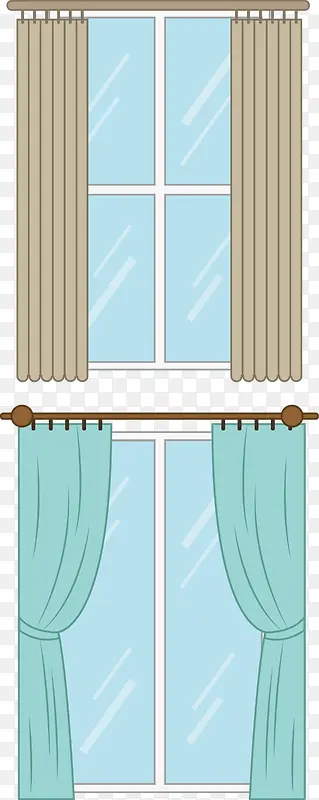 现代窗户窗帘