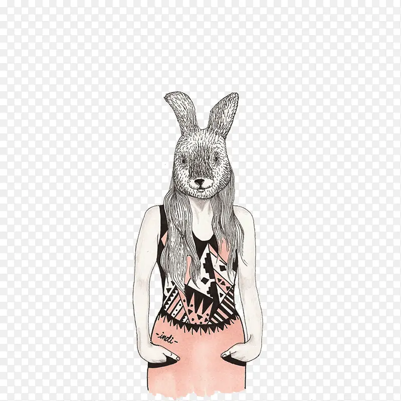 兔女郎装饰画