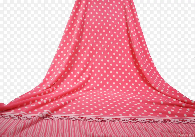 粉红毛毯