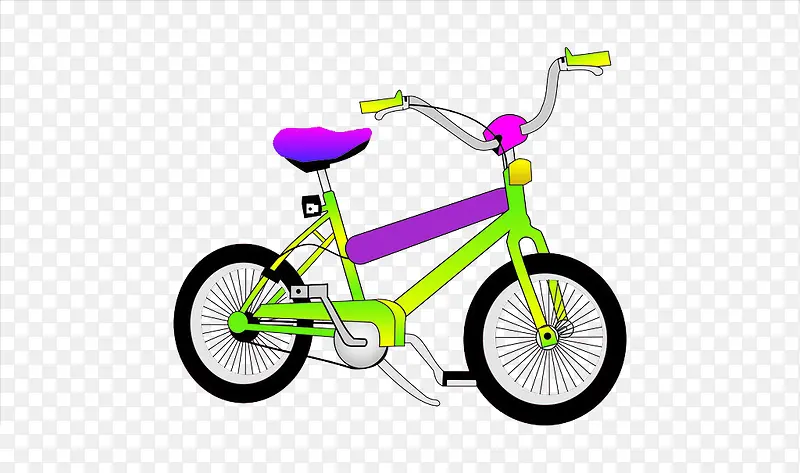 儿童自行车手绘