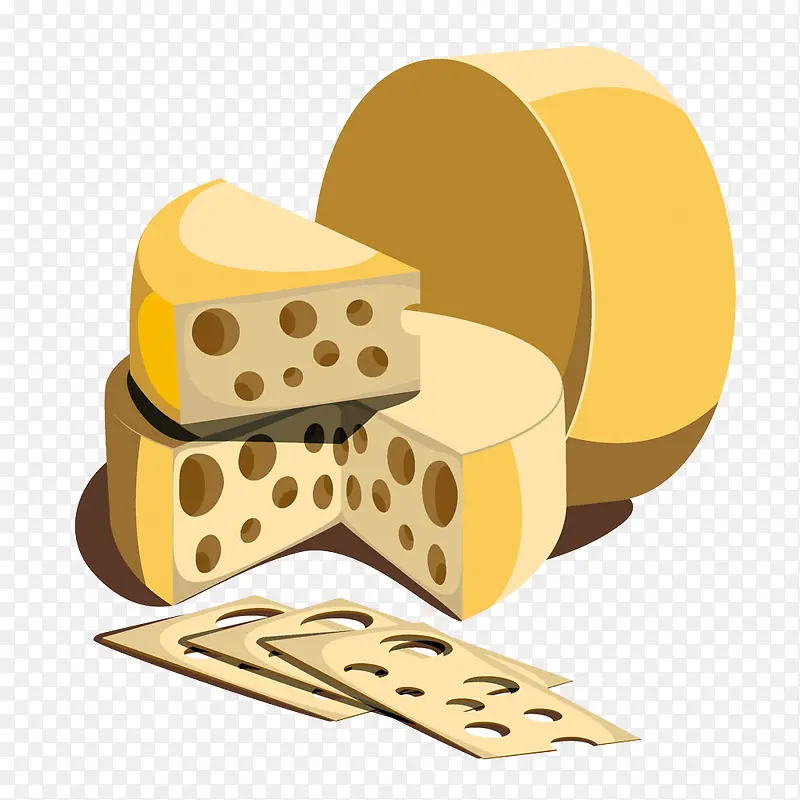 切片切块的奶酪