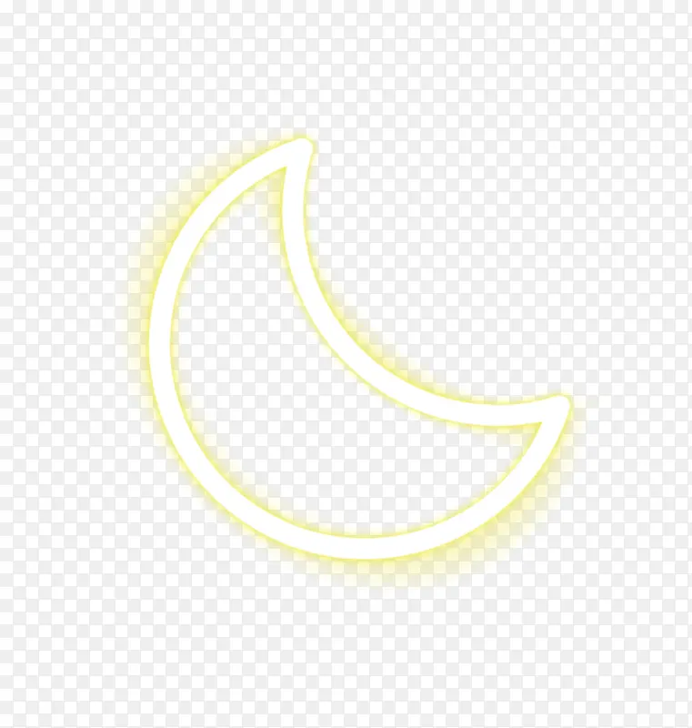 矢量黄色月亮