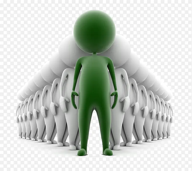 绿色人物领导团队前行PNG图片素材下载_图片编号yjwzxnoq-免抠素材网