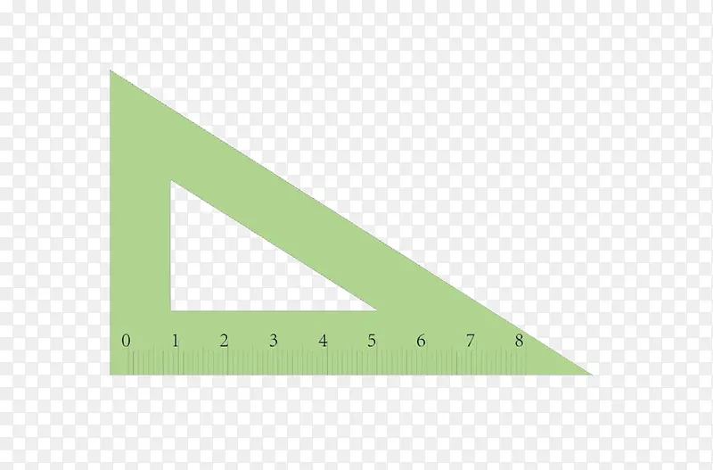 绿色三角刻度尺