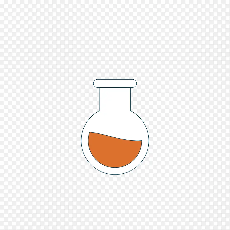简约化学实验瓶免抠素材