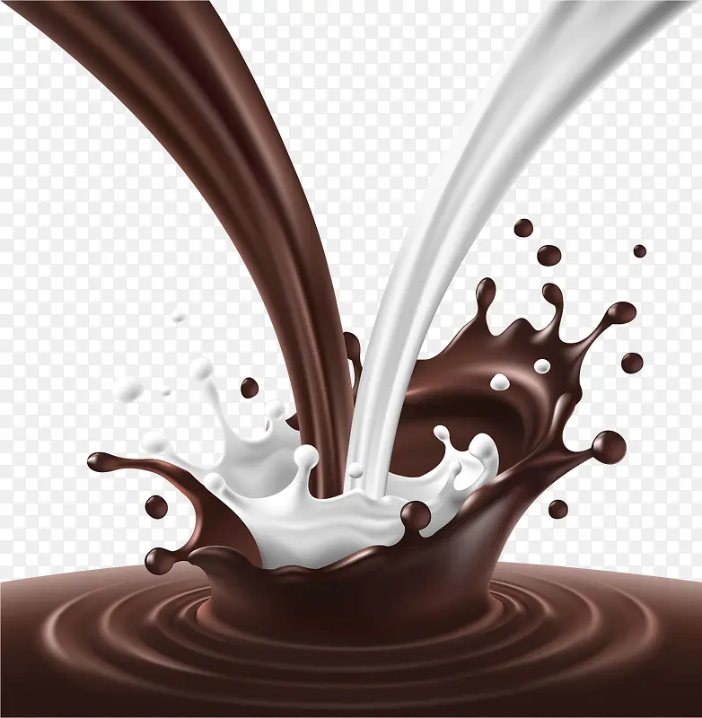 美味巧克力牛奶矢量