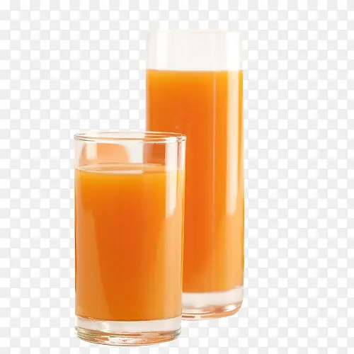 两杯萝卜汁