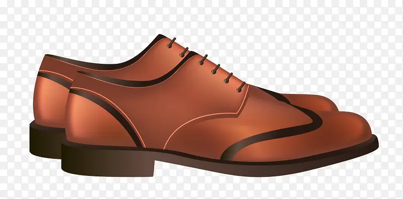 棕色鞋子免抠素材