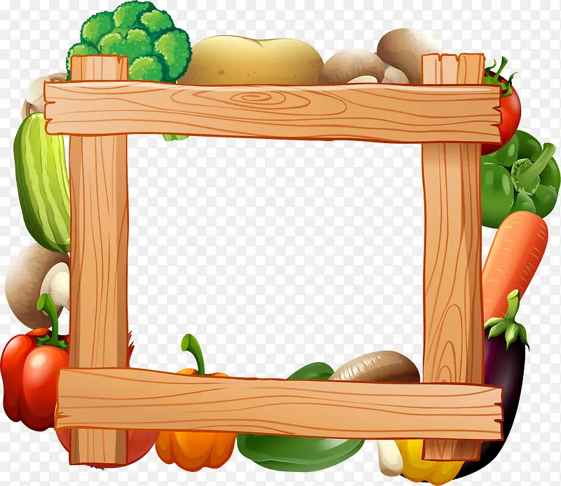 蔬菜木框