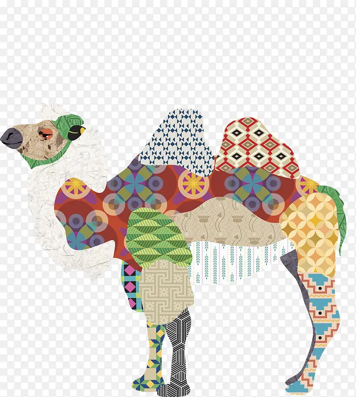 彩绘沙漠骆驼PNG