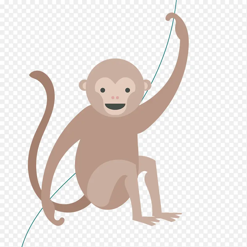 卡通调皮的猴子设计