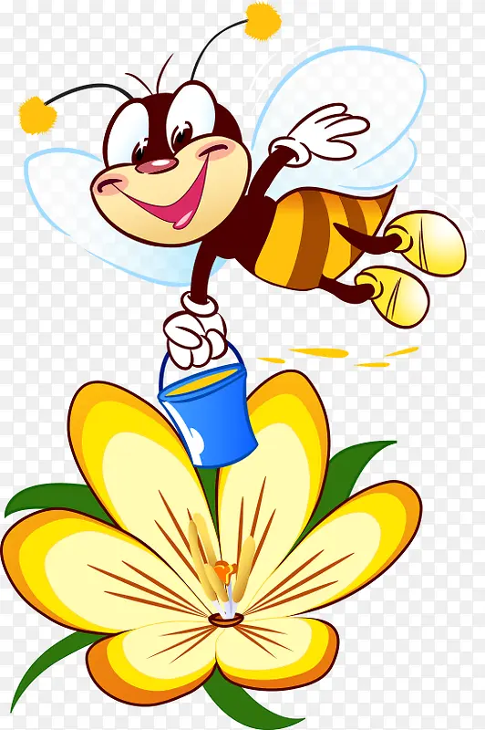 采花蜜的蜂蜜