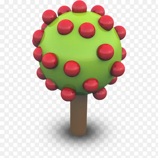 3D苹果树模型