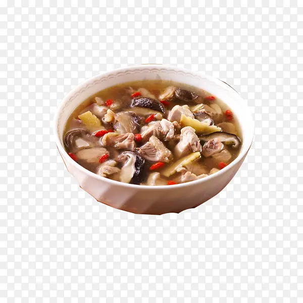 蘑菇鸡肉汤