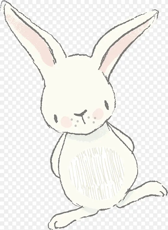 矢量图可爱的兔子