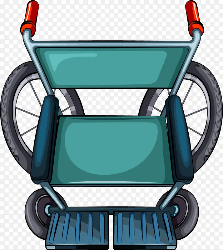 全国助残日卡通轮椅