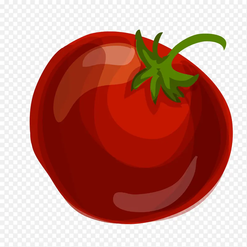 手绘彩绘西红柿设计