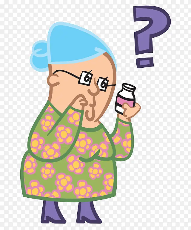 纠结的老奶奶