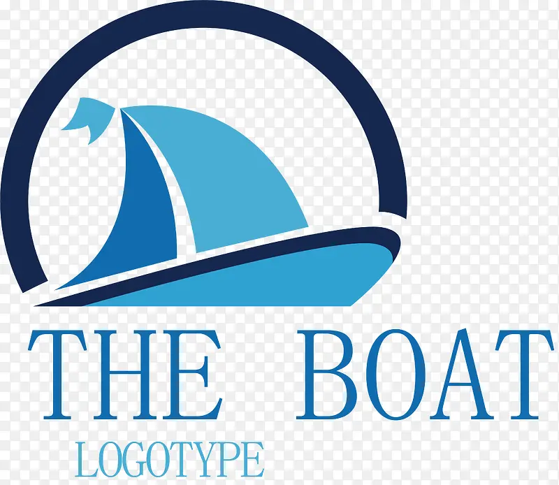 创意轮船标签设计