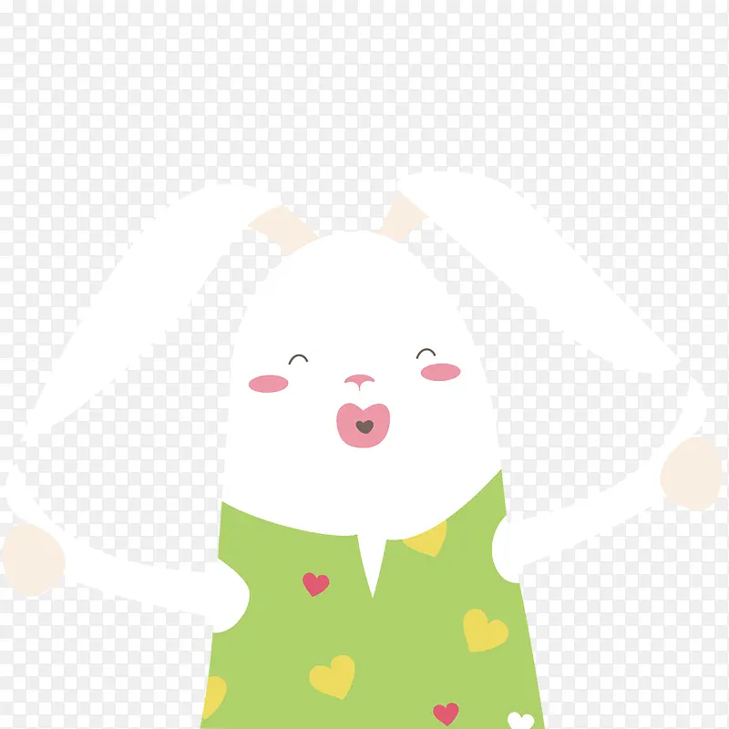 卡通可爱的复活节小兔子设计