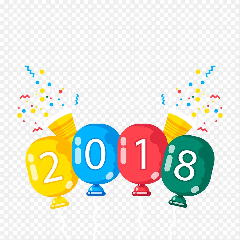 2018彩色气球字体下载
